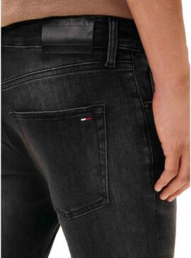 Pantaloni in jeans Tommy Jeans Scanton slim DI1286 neri per uomo