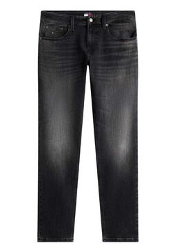 Pantaloni in jeans Tommy Jeans Scanton slim DI1286 neri per uomo