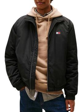 Giacca Tommy Jeans Essential Padded nera per uomo