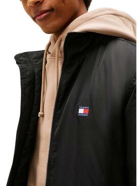 Giacca Tommy Jeans Essential Padded nera per uomo