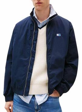 Giacca Tommy Jeans Essential blu navy regolare per uomo