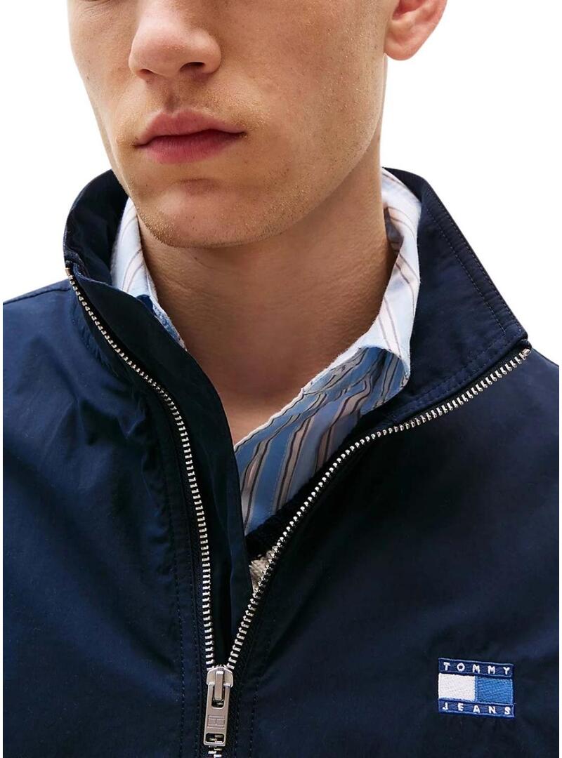 Giacca Tommy Jeans Essential blu navy regolare per uomo