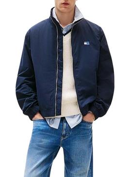 Giacca Tommy Jeans Essential blu navy regolare per uomo