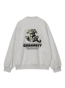 Felpa Carhartt Wiptopia grigia per uomo