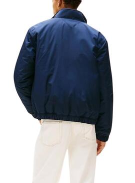 Giacca Tommy Jeans Essential Padded blu per uomo.
