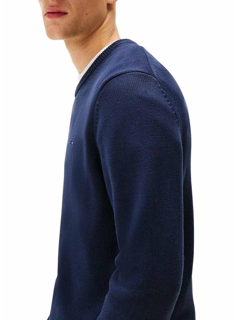Maglia Tommy Jeans blu basic per uomo