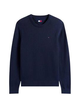 Maglia Tommy Jeans blu basic per uomo