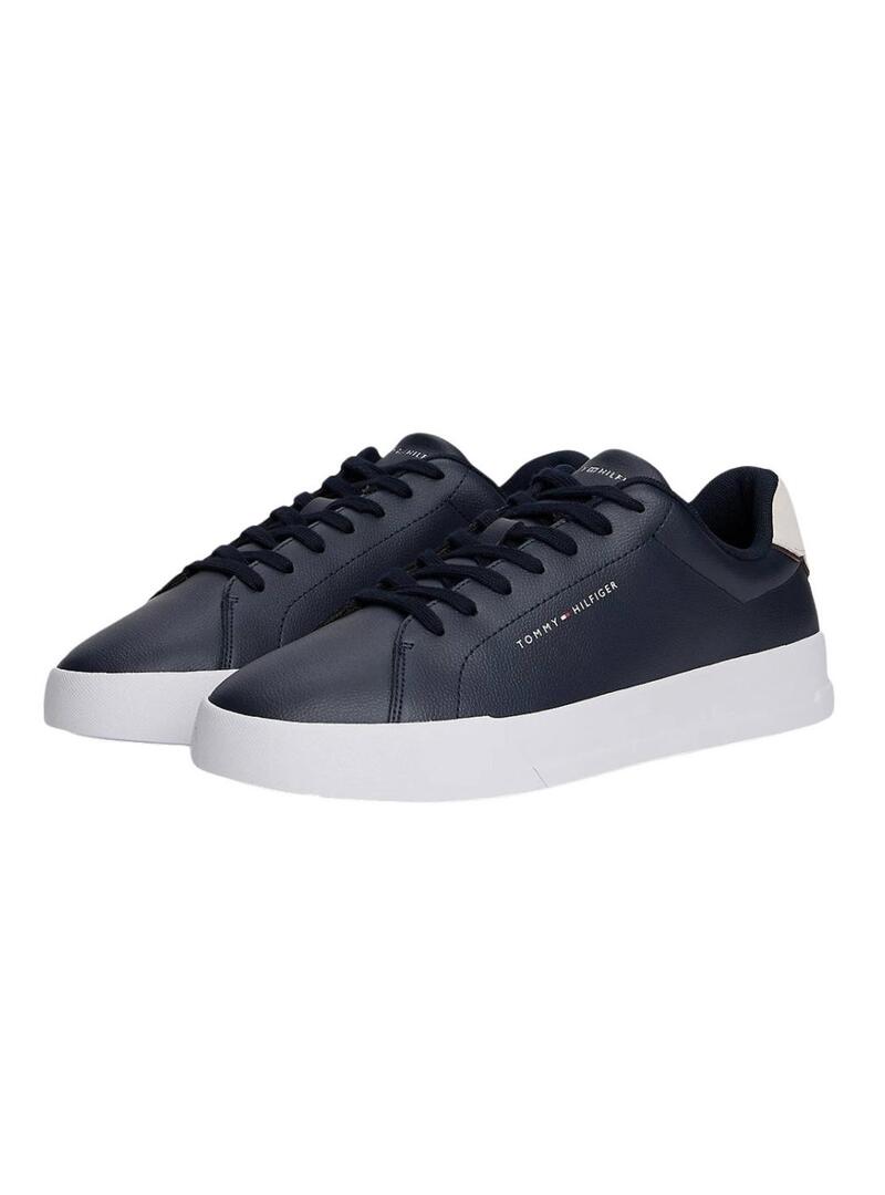 Scarpe da ginnastica Tommy Hilfiger Court blu scuro per uomo.