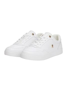 Sneakers Tommy Hilfiger Elevated bianche da donna.