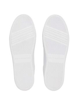Sneakers Tommy Hilfiger Elevated bianche da donna.