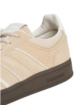 Scarpe Tommy Jeans Greenwich beige per donna