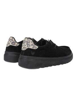 Scarpe da passeggio nere Walkin Pitas Lyon per donna