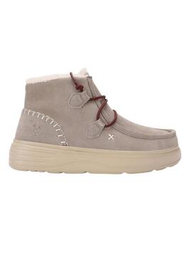 Stivali Walkin Pitas Sydney beige per donna