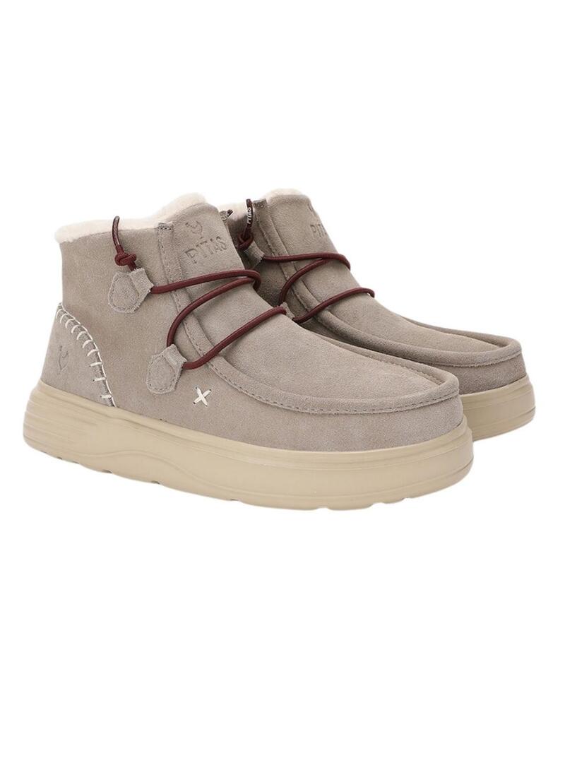 Stivali Walkin Pitas Sydney beige per donna