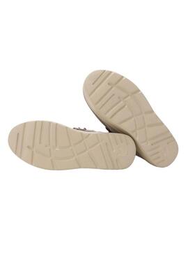 Stivali Walkin Pitas Sydney beige per donna