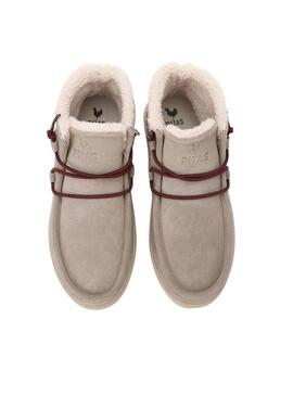 Stivali Walkin Pitas Sydney beige per donna