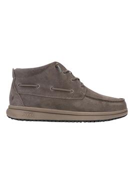 Stivali Walkin Pitas Timor in suede grigio per uomo.