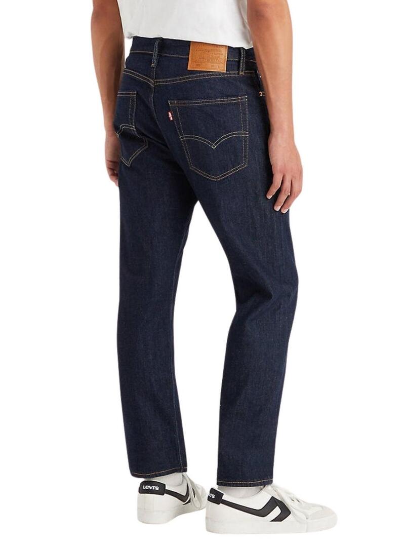 Jeans Levis 502 in denim scuro per uomo.