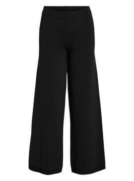 Pantaloni in maglia Vila Visway neri per donna