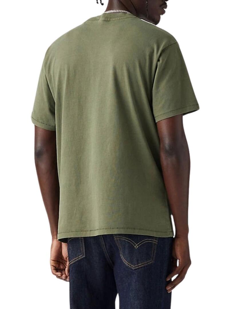 Maglietta Levis Vintage Tab verde per uomo