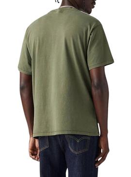Maglietta Levis Vintage Tab verde per uomo