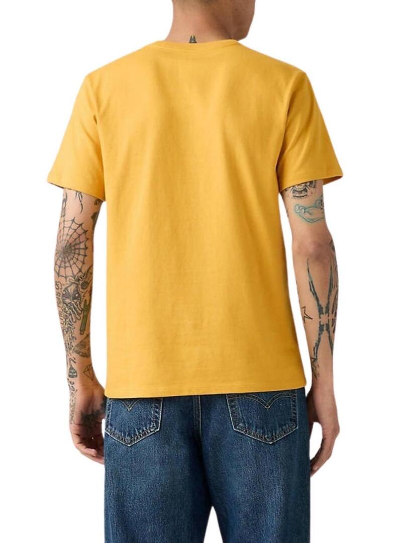 Maglietta Levi's basic gialla per uomo