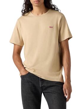 Maglietta Levi's basic beige per uomo