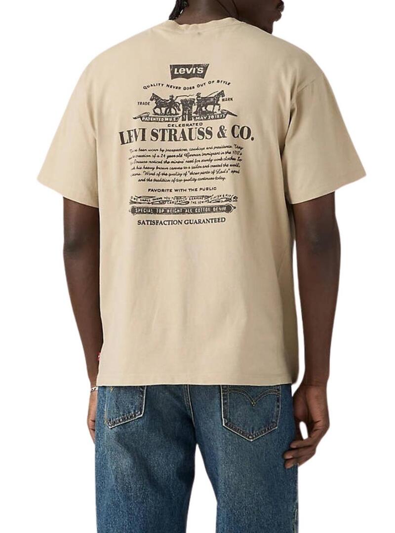 Maglietta Levis Vintage beige per uomo