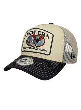 Cappellino New Era Animal Patch beige per uomo
