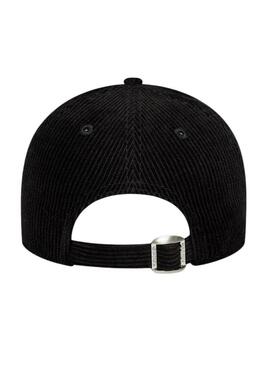 Cappellino New Era League Cord 9FORTY nero per donna