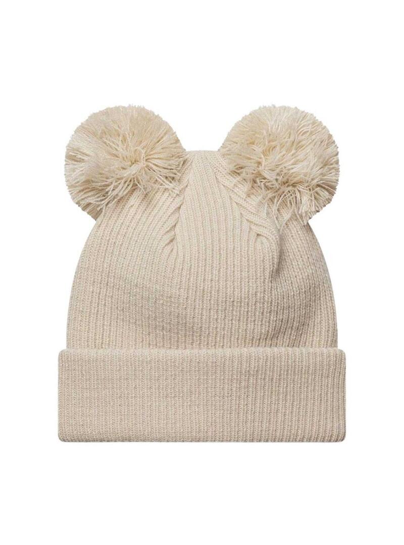 Cappello New Era Double Pom beige per donna