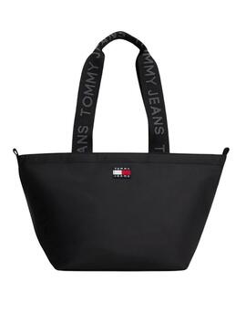 Borsa Tommy Jeans Mini Tote nera per donna