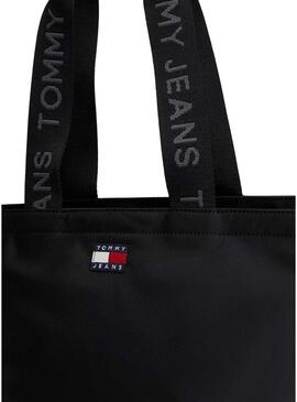 Borsa Tommy Jeans Mini Tote nera per donna