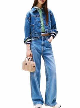 Borsa Tommy Jeans Daily Crossover beige per donna