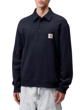 Felpa Carhartt Polo blu scuro da uomo