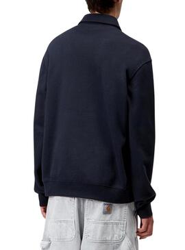 Felpa Carhartt Polo blu scuro da uomo