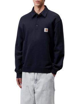 Felpa Carhartt Polo blu scuro da uomo