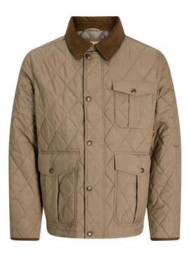 Cappotto Jack and Jones Blubryan beige per uomo