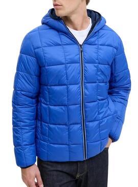 Giacca Jack and Jones Brook reversibile blu per uomo
