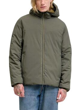 Giacca Jack and Jones Brook verde reversibile per uomo