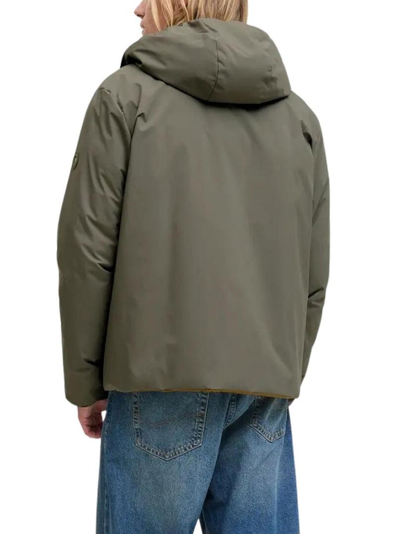 Giacca Jack and Jones Brook verde reversibile per uomo