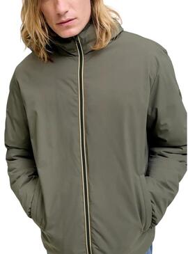 Giacca Jack and Jones Brook verde reversibile per uomo