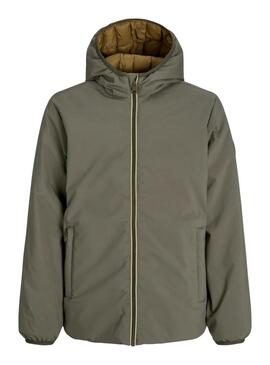 Giacca Jack and Jones Brook verde reversibile per uomo
