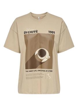 Maglietta Only Vivvi beige per donna
