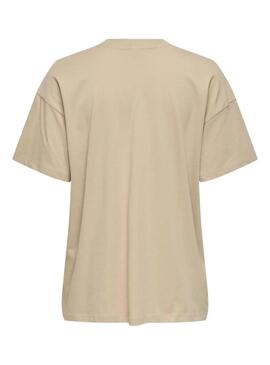 Maglietta Only Vivvi beige per donna