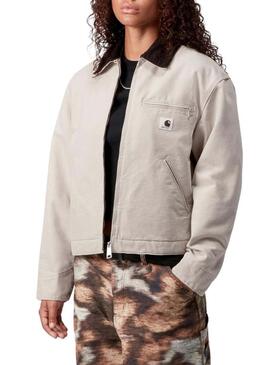 Giacca Carhartt Detroit beige per donna.