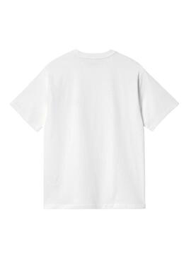 Maglietta Carhartt American Script bianca per donna.