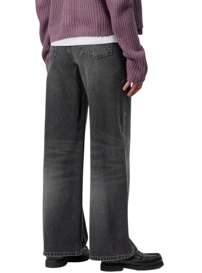 Pantaloni in denim Carhartt Jane neri da donna