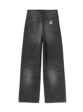 Pantaloni in denim Carhartt Jane neri da donna