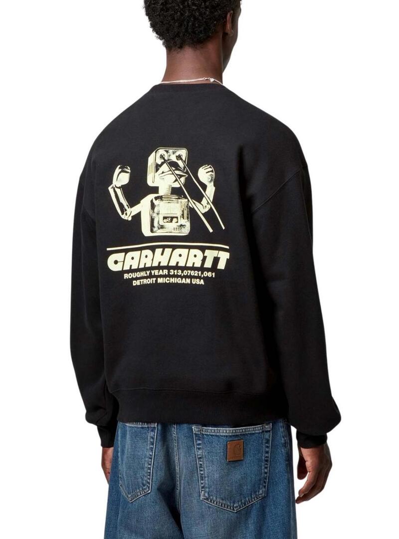Felpa Carhartt Wiptopia nera per uomo